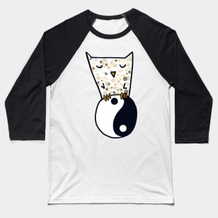 Yin and yang sign with owl Baseball T-Shirt